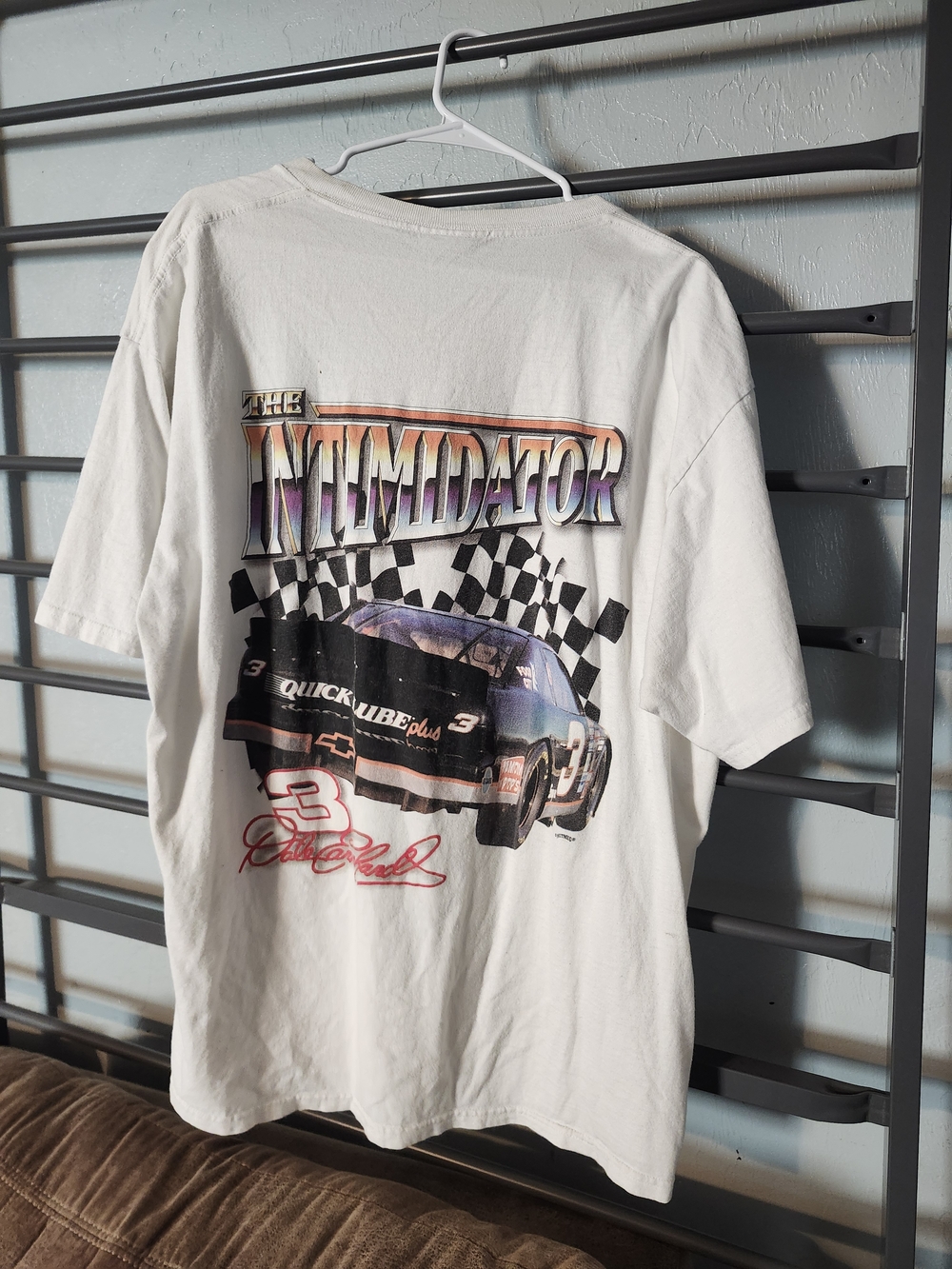 White 'The Intimidator' Graphic Racing Tee - Picture 2 of 2